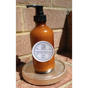 Highly Concentrated Magnesium Shea Butter Lotion Lavender Paraben Free 8oz Pump